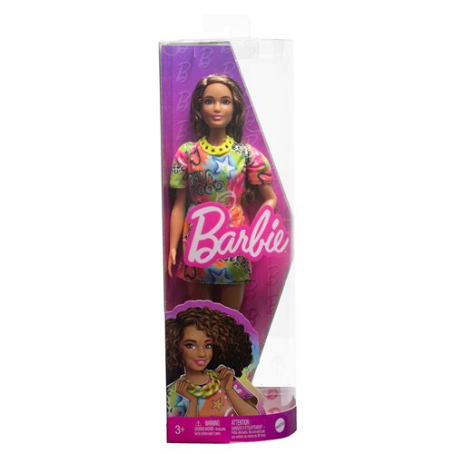 Barbie Fashionista Doll #201 with Good Vibes T-Shirt Dress - ReRun