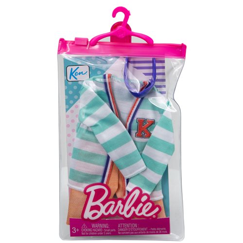 Barbie Ken Complete Look Striped Cardigan and Shorts Fashion Pack