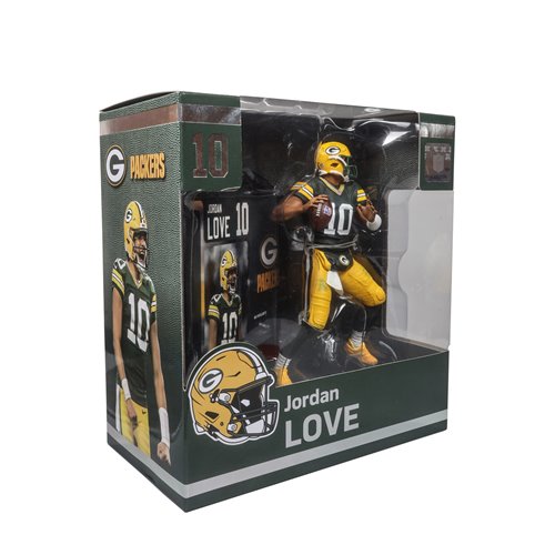 NFL SportsPicks 2024 Wave 1 Green Bay Packers Jordan Love 7-Inch Scale Posed Figure Case of 6