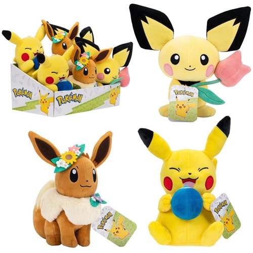 Pokemon Spring 8-Inch Plush Case of 6