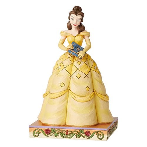 Disney Traditions Beauty and the Beast Princess Passion Belle Book-Smart Beauty by Jim Shore Statue, Not Mint