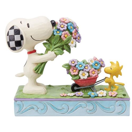 Peanuts Snoopy and Woodstock Flowers by Jim Shore Statue