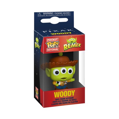 Pixar 25th Anniversary Alien as Woody Pocket Pop! Key Chain