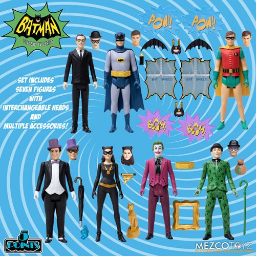 Batman (1966) 5 Points Deluxe Boxed Set