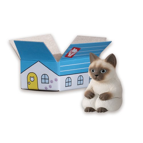 Machiboke Still Waiting Cat in a Box Blind Mini-Figure Display Case of 20