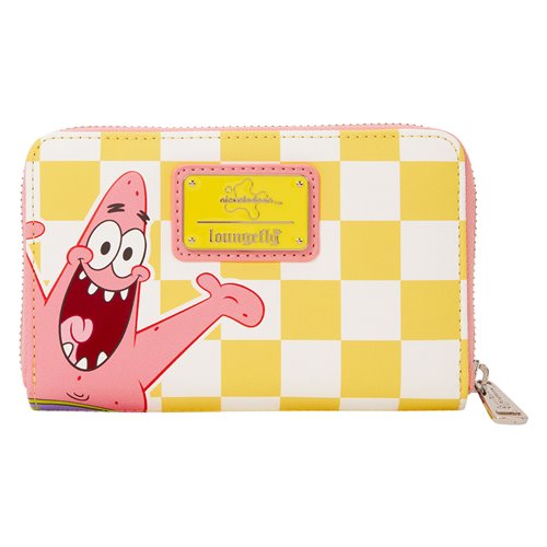SpongeBob SquarePants and Patrick Star Checkered Zip-Around Wallet