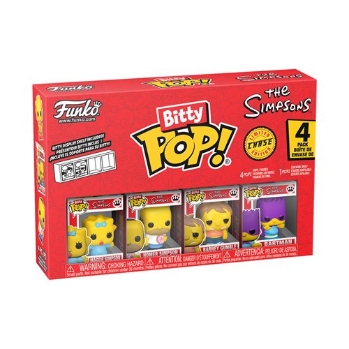 The Simpsons Maggie Funko Bitty Pop! Mini-Figure 4-Pack