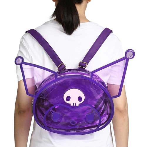 Sanrio Kuromi Shaped Clear Mini-Backpack