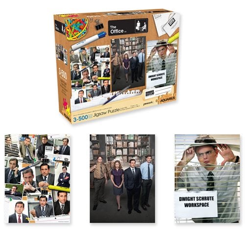 The Office 500-Piece Puzzle 3-Pack Set - Entertainment Earth