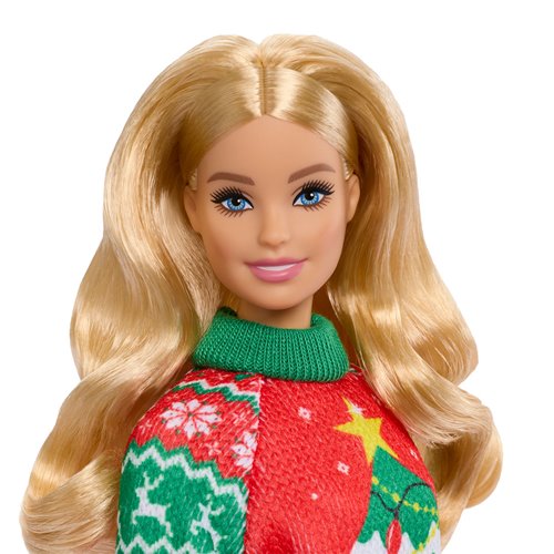 Barbie Ugly Sweater Doll with Blonde Hair