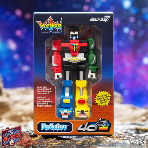 Voltron Vintage Package 3 3/4-Inch ReAction Figure - SDCC Exclusive
