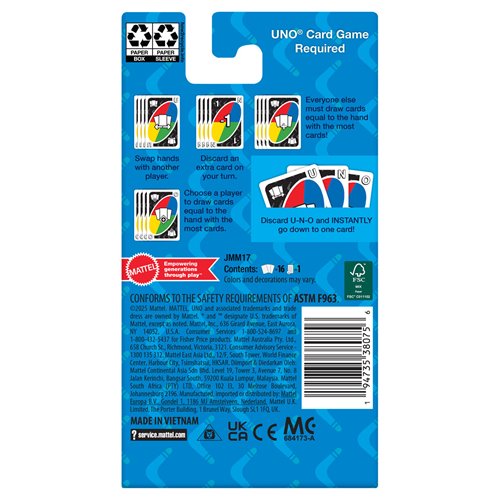 UNO Add-On Packs Comeback Pack Card Game