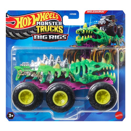 Hot Wheels Monster Trucks Big Rigs 1:64 Scale Vehicle 2026 Mix 3 Case of 4