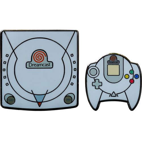 SEGA Dreamcast Console and Controller Lapel Pin Set