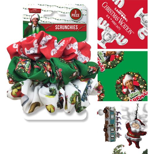 National Lampoon's Christmas Vacation Scrunchies Pack of 3