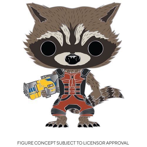 Guardians of the Galaxy Rocket Raccoon Large Enamel Funko Pop! Pin