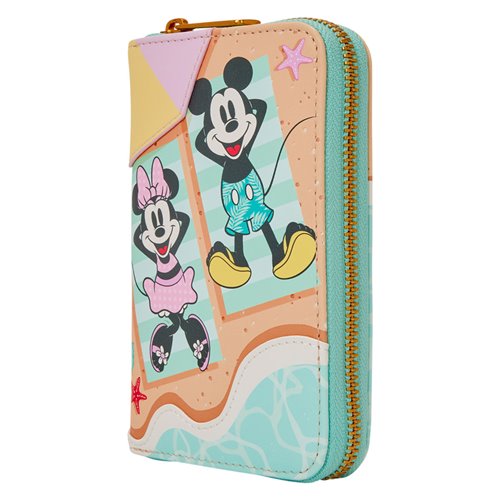Mickey & Minnie Beach Fun Zip Around Wallet