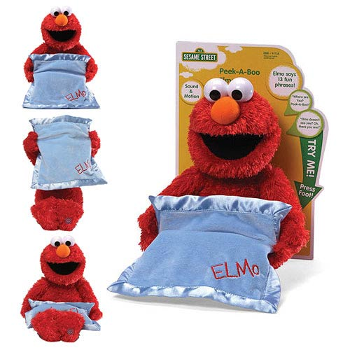 Sesame Street Peek-A-Boo Elmo Moving and Talking Plush