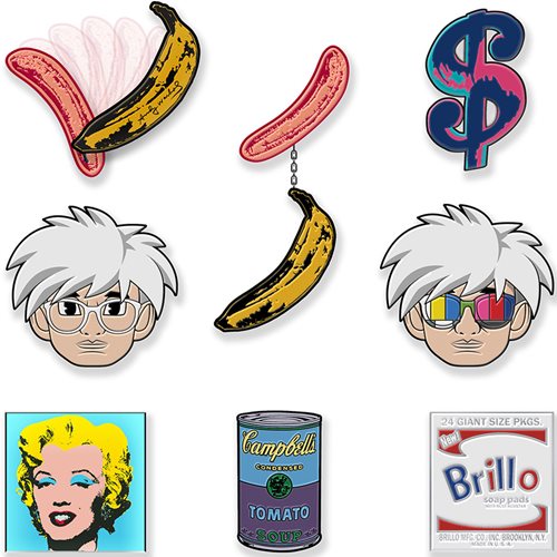 Andy Warhol Deluxe Enamel Pins Random 4-Pack