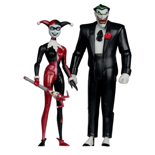 DC Direct Batman Animated Harley Quinn and The Joker Mad Love 6-Inch Action Figure 2-Pack & Comic -