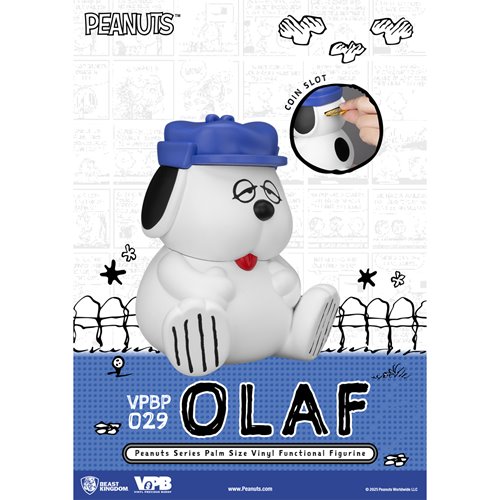 Peanuts Olaf VPBP-029 Peanuts Series Palm Size Vinyl Functional Piggy Bank