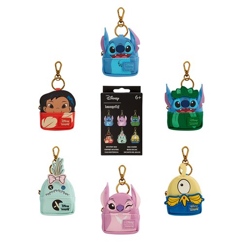 Lilo & Stitch Mini-Backpack Mystery Box Bag Charm Case of 15
