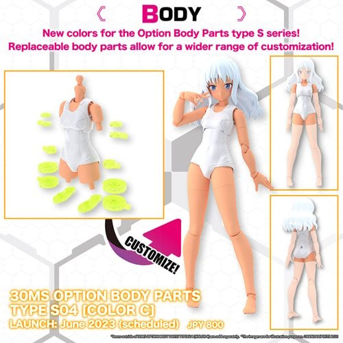30 Minute Sisters Option Body Parts Type S04 Color C Model Kit