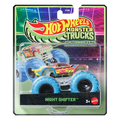 Hot Wheels Monster Trucks Glow in the Dark Vehicle 2026 Mix 2 Case of 6
