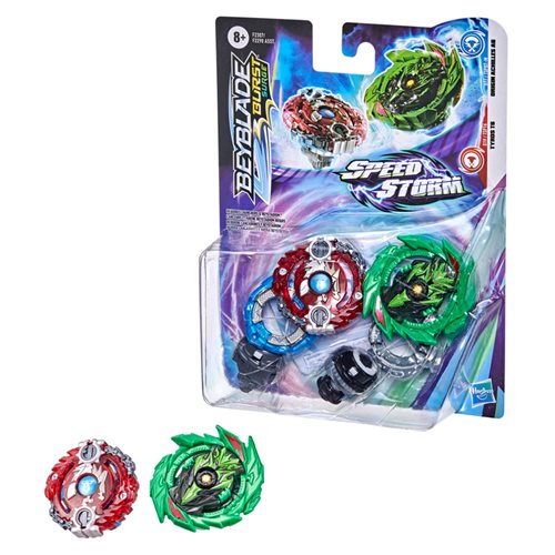 Beyblade Burst Surge Speedstorm Origin Achilles A6 and Tyros T6 Spinning Top Dual Pack