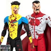 Invincible Bloody Omni-Man and Invincible Deluxe Action Figure 2-Pack - Entertainment Earth Exclusive