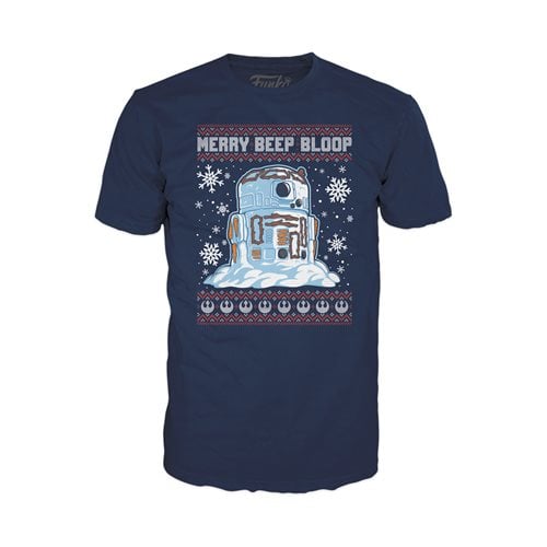 Star Wars Holiday R2-D2 Snowman Adult Boxed Pop! T-Shirt