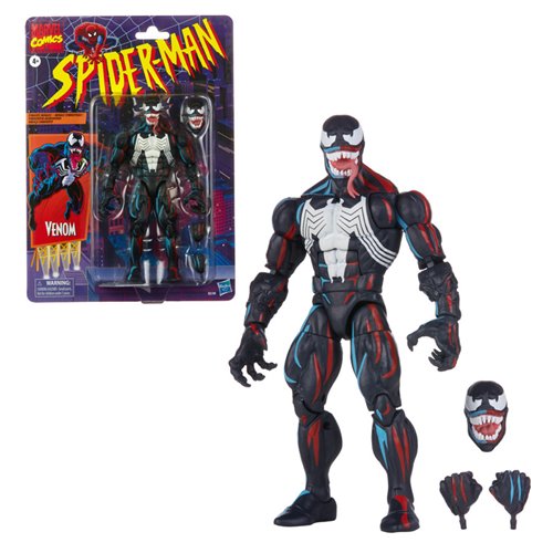 Spider-Man Retro Marvel Legends Venom 6-Inch Action Figure