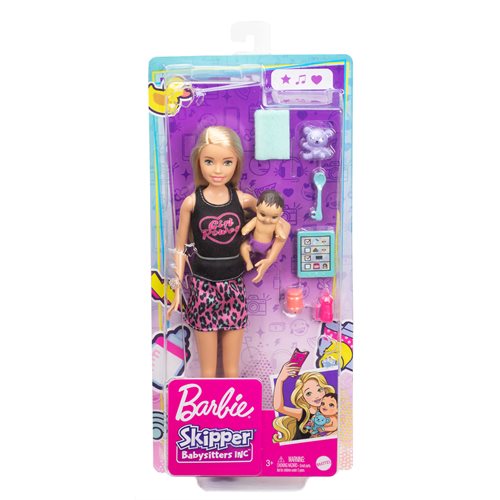 Barbie Skipper Babysitters Inc. Doll with Blonde Hair and Baby Set