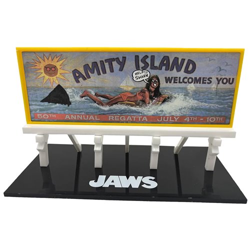 Jaws Amity Island Billboard Scaled Prop Replica