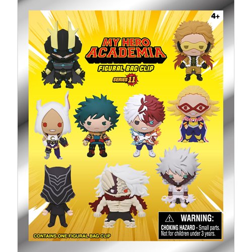 My Hero Academia Series 11 3D Foam Bag Clip Random 6-Pack