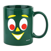 Gumby Face Ceramic Green Mug