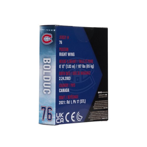 NHL Construct-a-Figure Series 2 Montreal Canadiens Zachary Bolduc Mini-Figure
