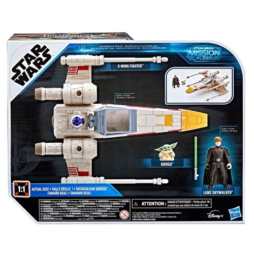 Star Wars Mission Fleet Stellar Class Luke Skywalker Grogu X-Wing Jedi Search and Rescue Set