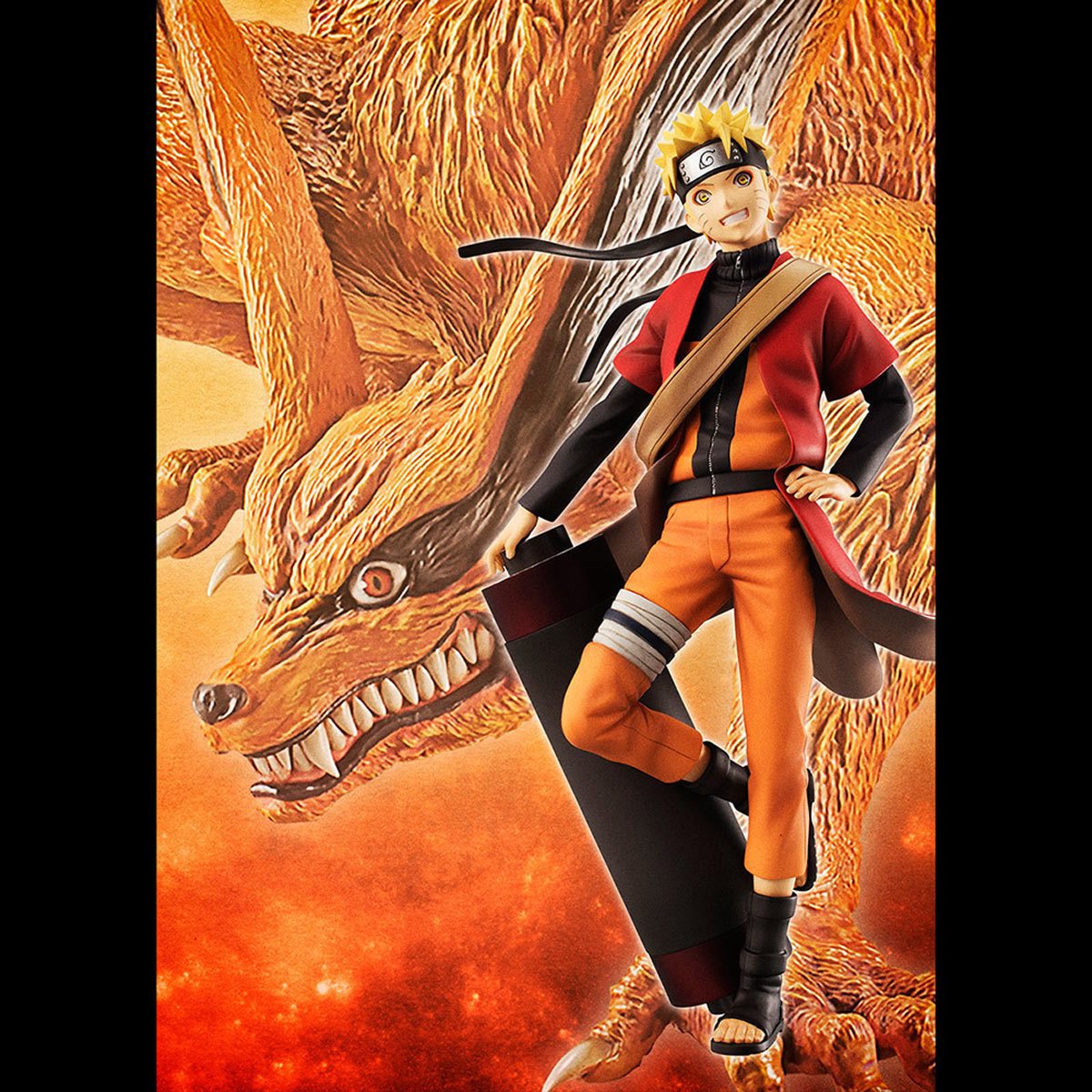 MegaHouse Naruto G.E.M. Series Naruto Uzumaki Shinobi World War Version Action  Figure Orange - US