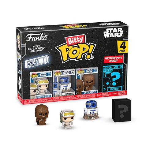 Star Wars Luke Skywalker (Hoth) Series 2 Funko Bitty Pop! Mini-Figure 4-Pack
