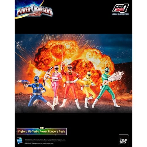 Power Rangers Turbo FigZero 1:6 Scale Action Figure 5-Pack