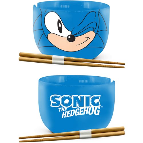 Sonic the Hedgehog Ramen Bowl with Bamboo Chopsticks