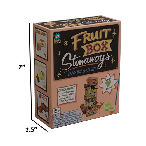 Fruit Box Stowaways DIY Craft Kit Blind-Box Mini-Figure Case of 6