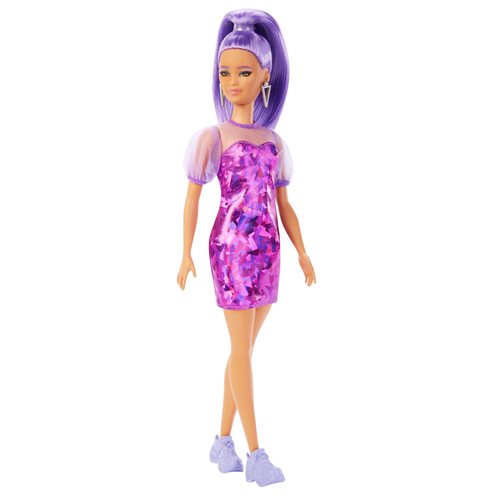 Barbie Fashionista Doll #178 with Purple Monochrome Dress