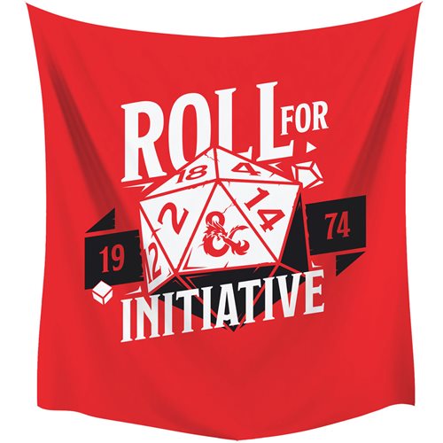 Dungeons & Dragons D20 Roll for Initiative Wall Tapestry