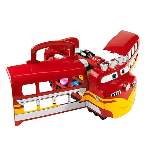 Disney Pixar Cars 2 Mini Adventures TREV the Train WITH 18 Cars Carrying  Case