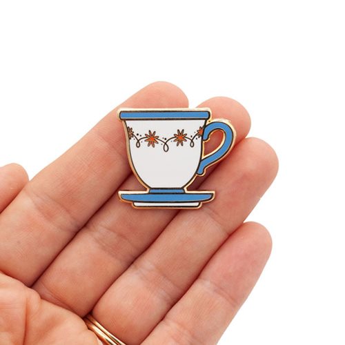 Labyrinth Worm and Teacup Enamel Pin Set