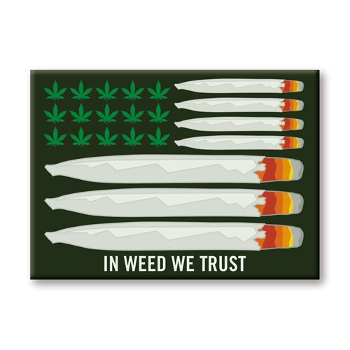 In Weed We Trust Flat Magnet