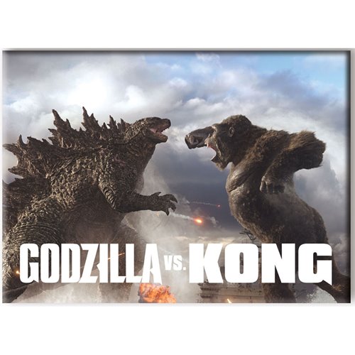 Godzilla vs. Kong Kings Collide Flat Magnet
