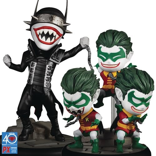 Dark Nights Metal The Batman Who Laughs and Robins MEA-030SP Mini-Figure 2-Pack - Previews Exclusive
